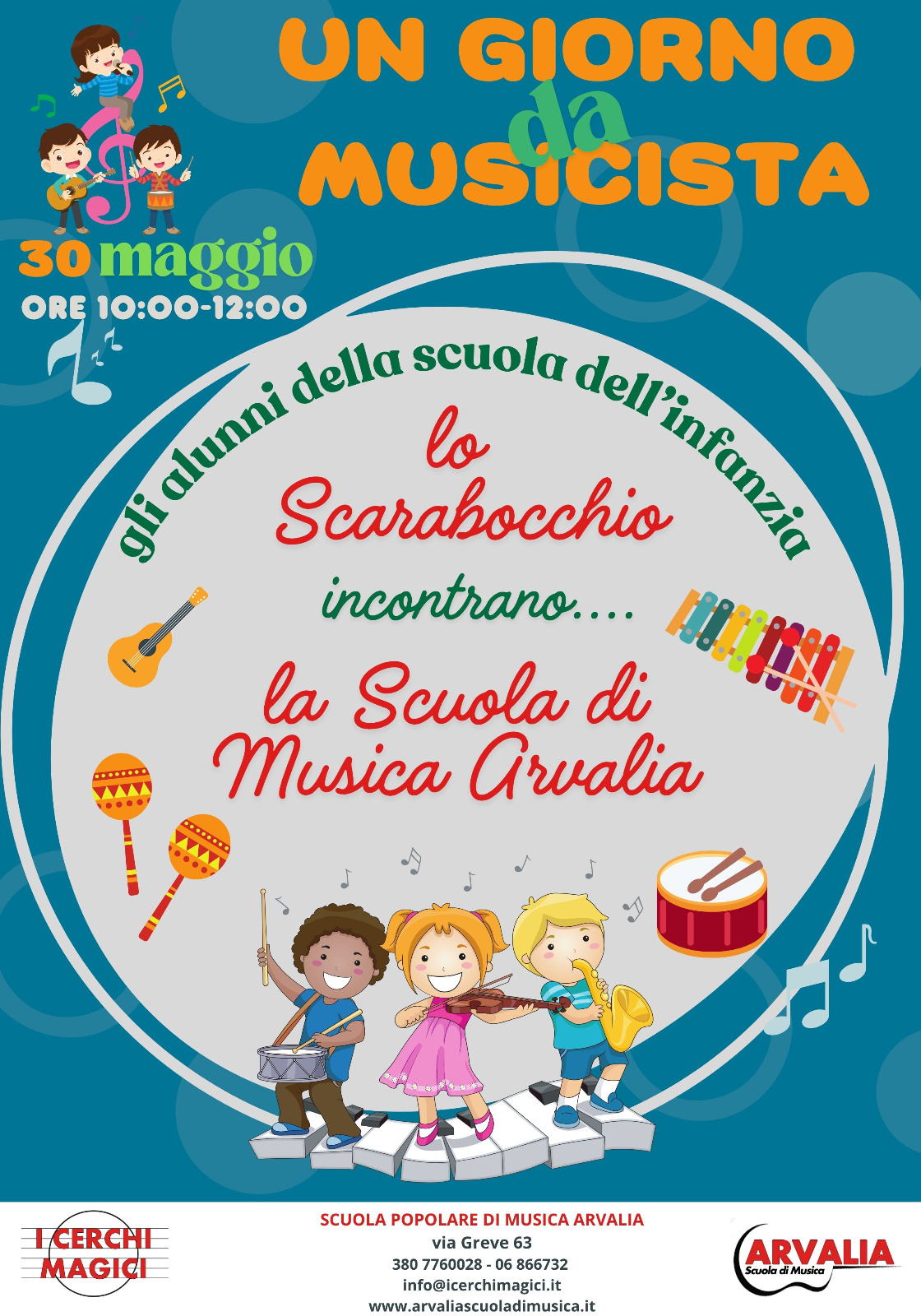 30 Maggio 2025 – UN GIORNO DA MUSICISTA! alla Scuola Popolare di Musica Arvalia