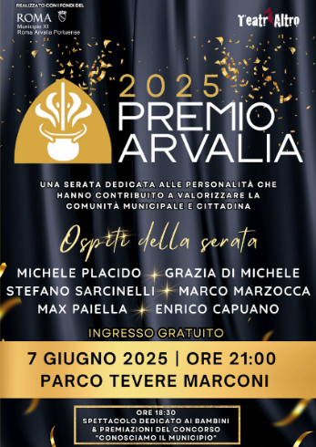 7 Giugno 2025 – Premio Arvalia 2025 al Parco Tevere Marconi